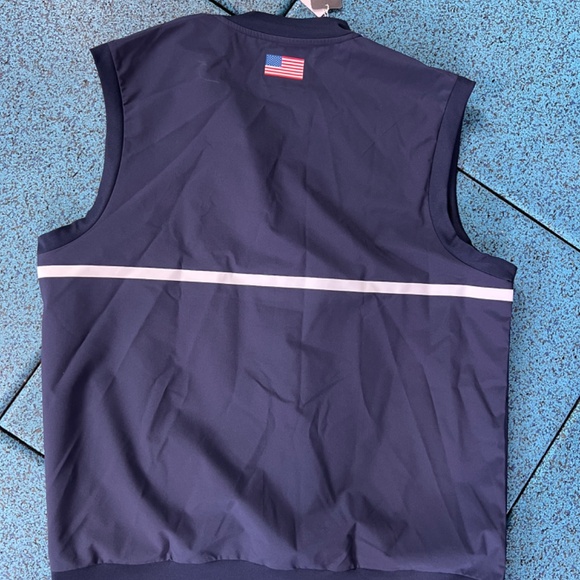 NWT Lacoste sleeveless vest navy and red Size XL - Picture 4 of 4